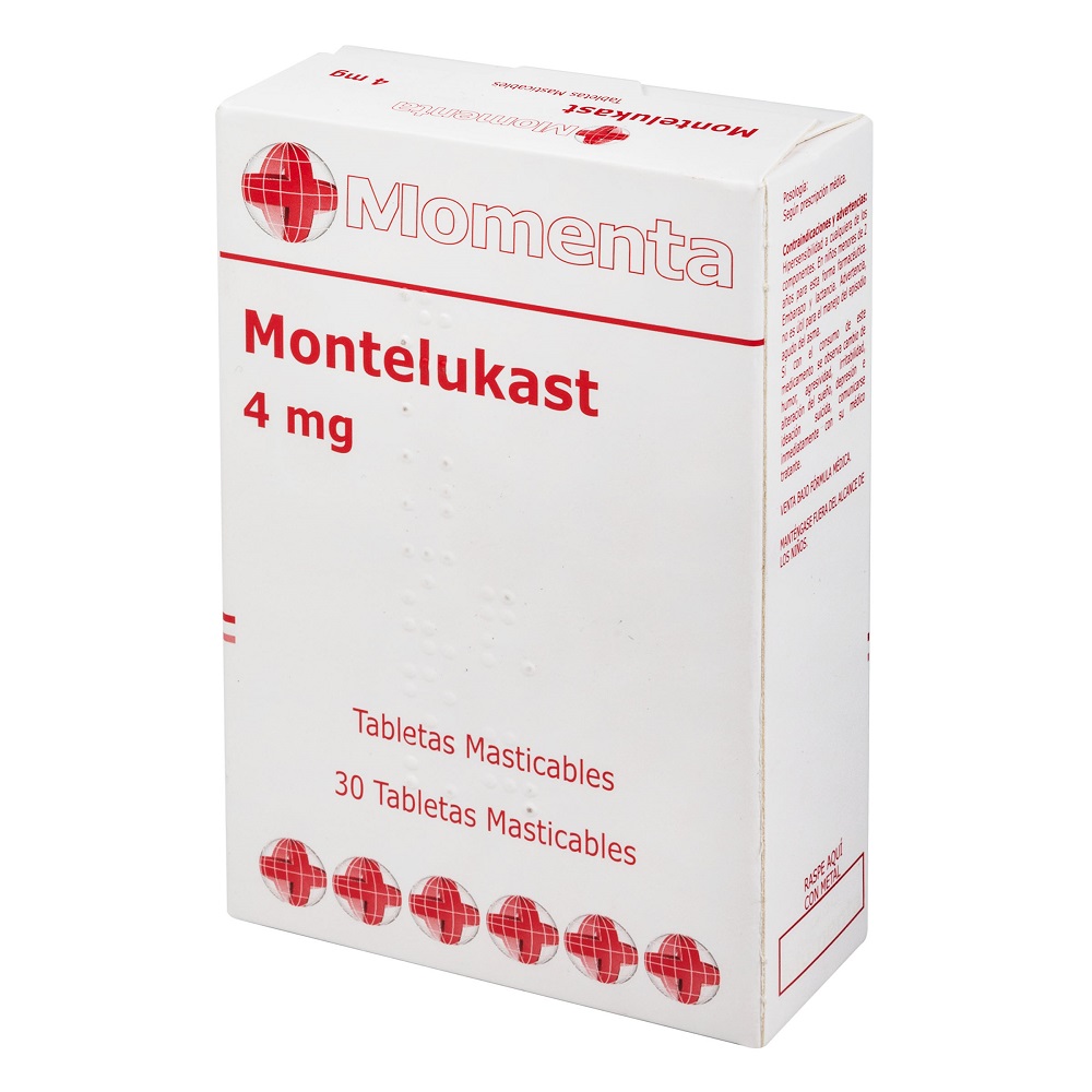 MONTELUKAST 4 MG 30 TABLETAS EU MOMENTA