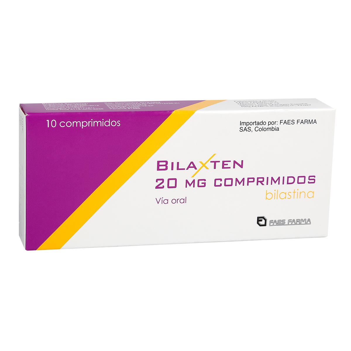 Bilaxten 20 mg Caja Con 30 Tabletas