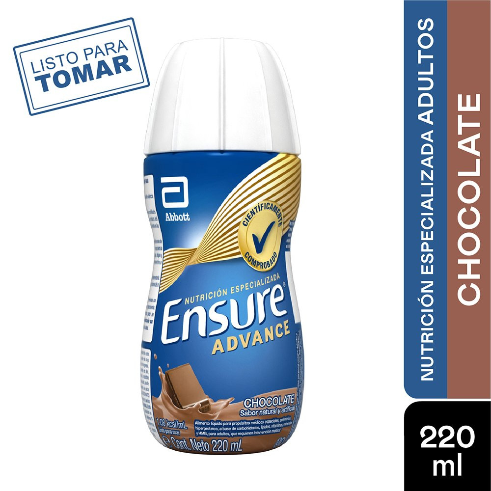 ENSURE ADVANCE LIQUIDO RPB CHOCOLATE 220 ML