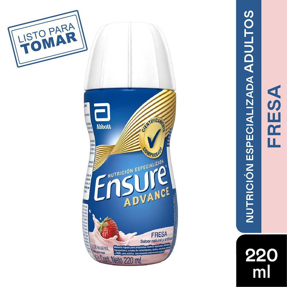 ENSURE ADVANCE LIQUIDO RPB FRESA 220 ML