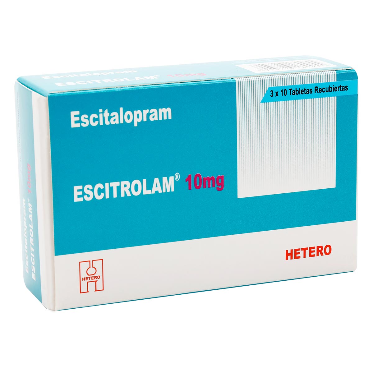 ESCITROLAM 10 MG TABLETA RECUBIERTA