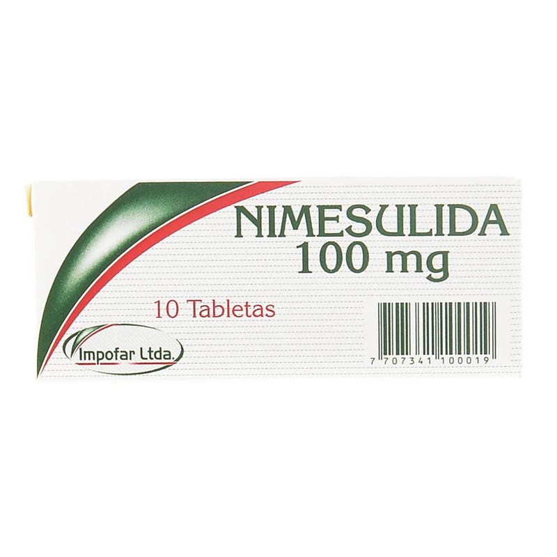 NIMESULIDA 100 MG 10 TABLETAS COM