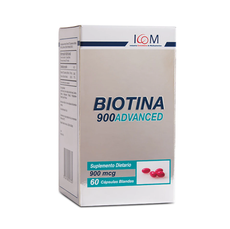 BIOTINA ADVANCED 900 MG 60 CAPSULAS ICOM