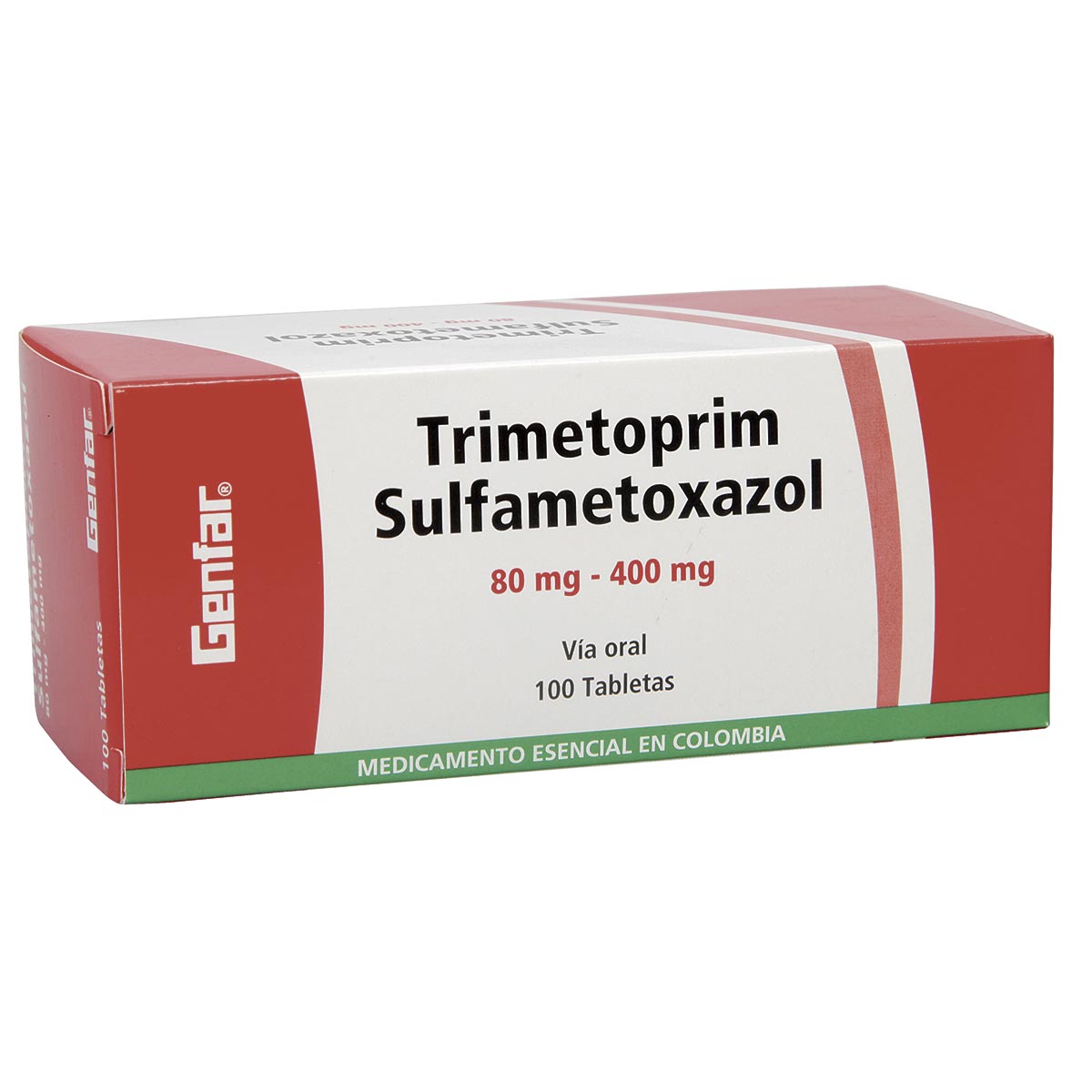 TRIMETOPRIM SULFA 80-400 100 TABLETAS GPOR 10 UNIDADES