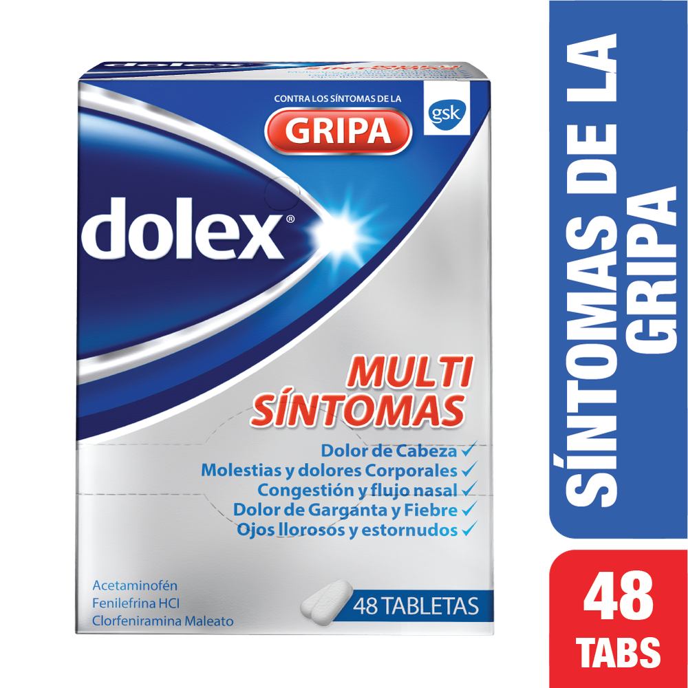 Dolex Gripa Multi Síntomas Caja Con 48 Tab.