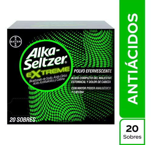 Alka Seltzer Extreme Caja Con 20 Sobres