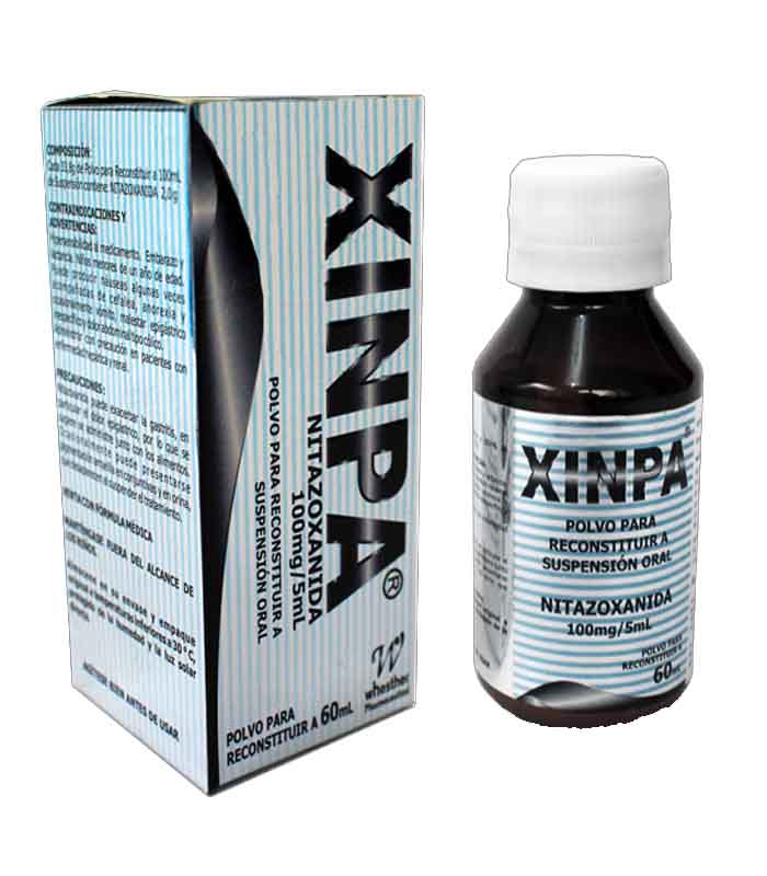 XINPA (NITAZOXADINA 100MG_5ML) POR 60 ML SUSPENSION ORAL