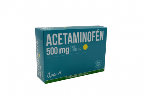 ACETAMINOFEN 500 MG 300 TABLETAS LP