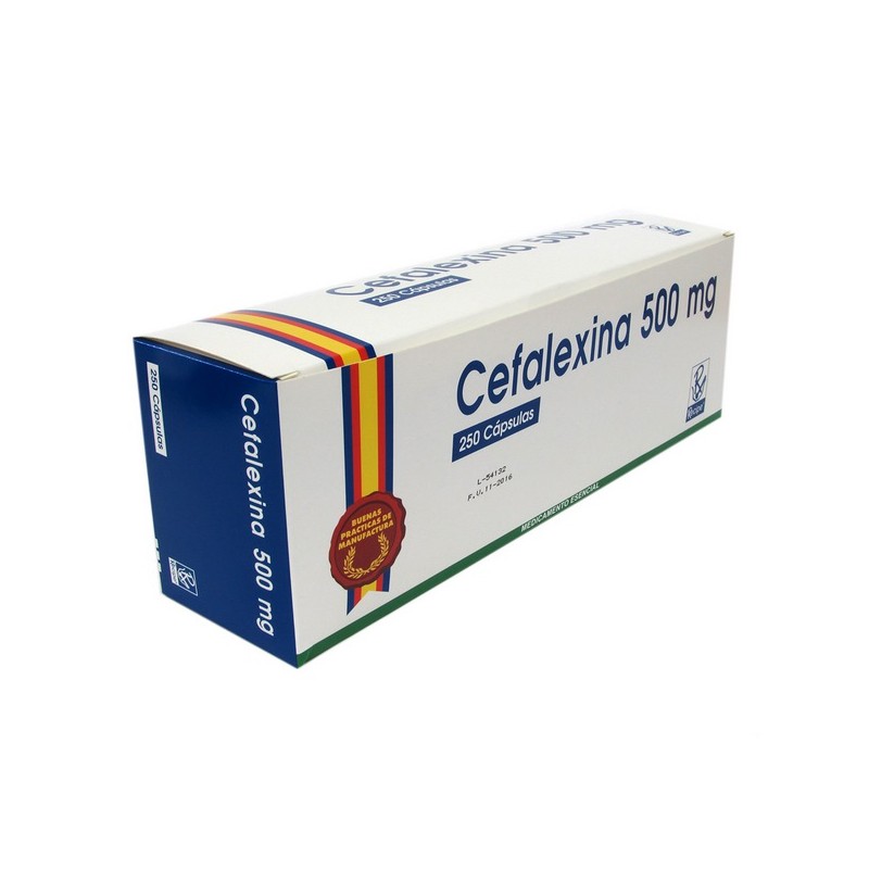 CEFALEXINA 500MG 250 CAP RC POR 10 UNIDADES