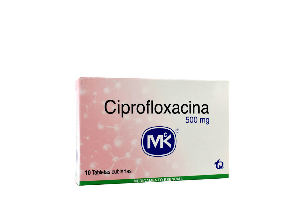 Ciprofloxacina Mk Caja Con 10 Tabletas