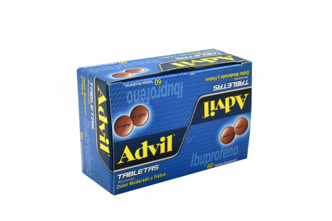 Advil En Caja Por 60 Tabletas