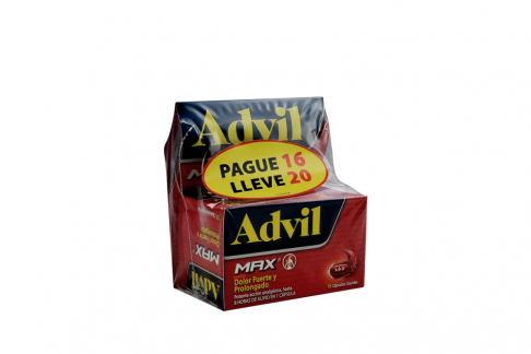 Advil Max Caja Con 36 Cápsulas Pague 26 Lleve 36