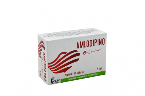 F AMLODIPINO 5 MG 100 TABLETAS EC POR 10 UNIDADES