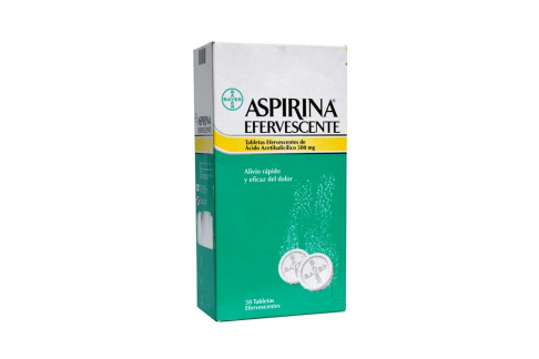 ASPIRINA EFERVESCENTE 500 MG 50 TABLETAS