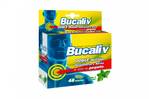 Bucaliv Plus Menta Caja Con 48 Tabletas