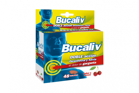 Bucaliv Plus Cereza Caja Con 48 Tabletas