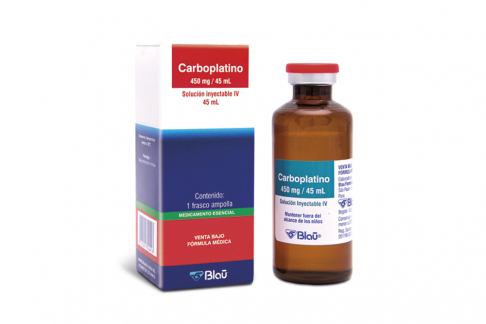Carboplatino 450 mg Solución Inyectable Caja Con Vial De 45 mL