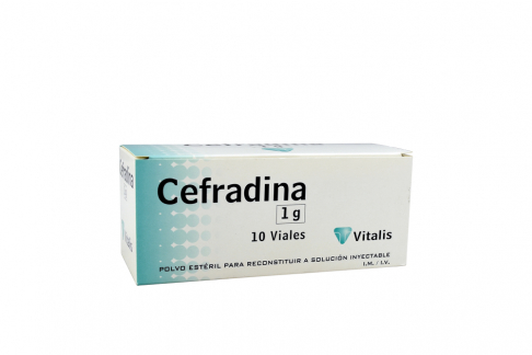 Cefradina 1 G Caja 1 Vial Vitalis Rx2