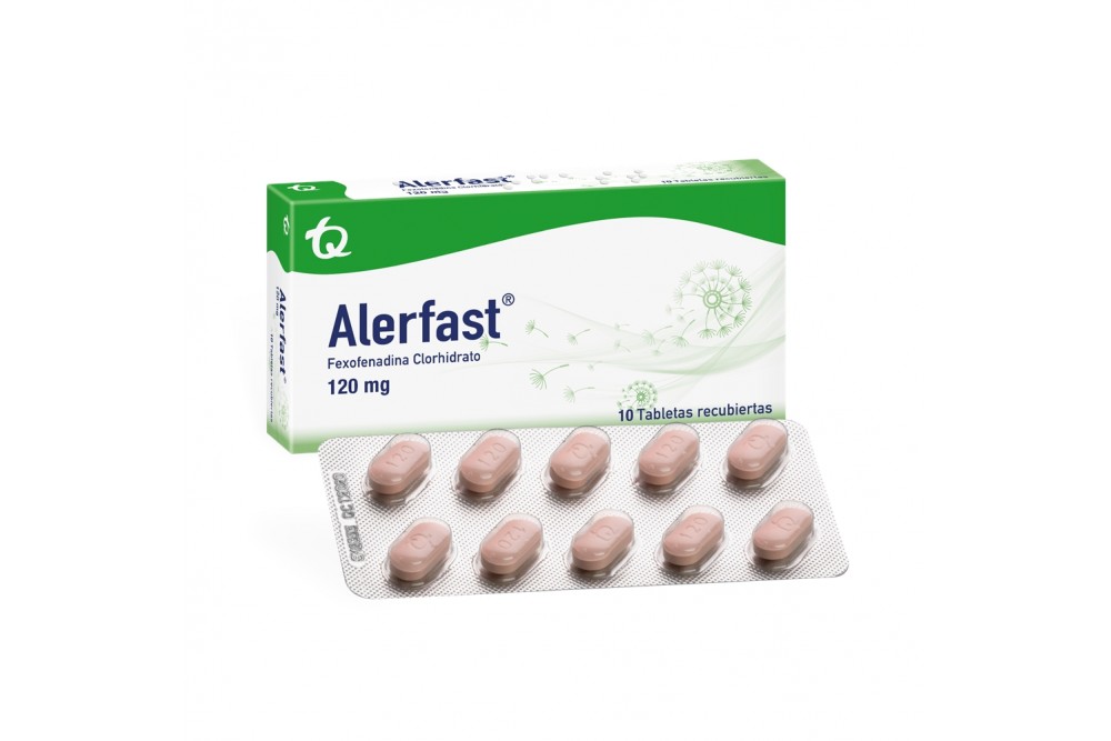 Alerfast 120 mg Caja Con 10 Tabletas Cubiertas