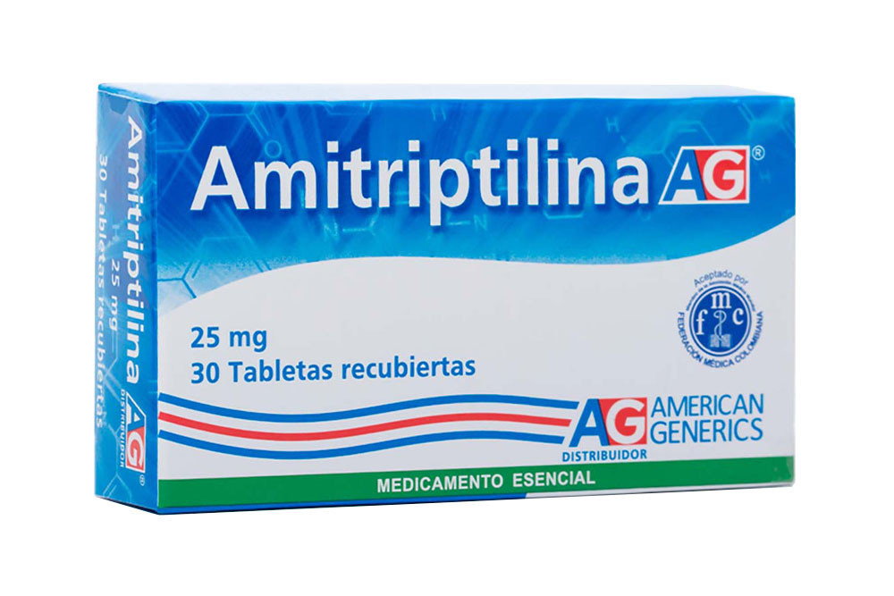 Amitriptilina 25 mg Caja Con 30 Tabletas Recubiertas – American Generics