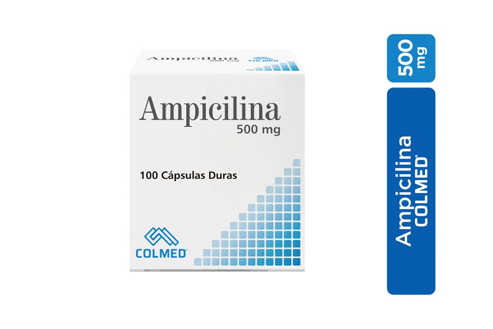 Ampicilina 500 mg Caja Con 100 Cápsulas