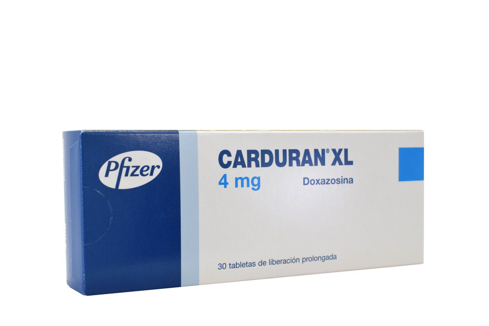 Carduran XL 4 mg Caja Con 30 Tabletas De Liberación Prolongada