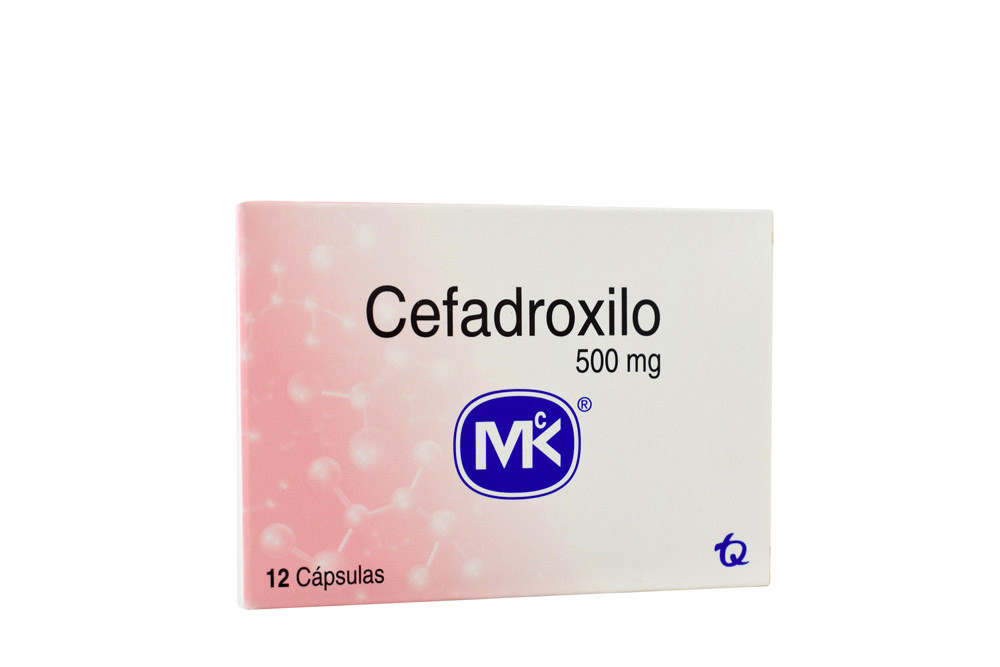 Cefadroxilo 500 mg Caja Con 12 Cápsulas