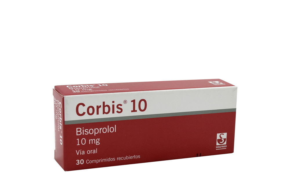 Corbis Bisoprolol 10 mg Caja Con 30 Comprimidos