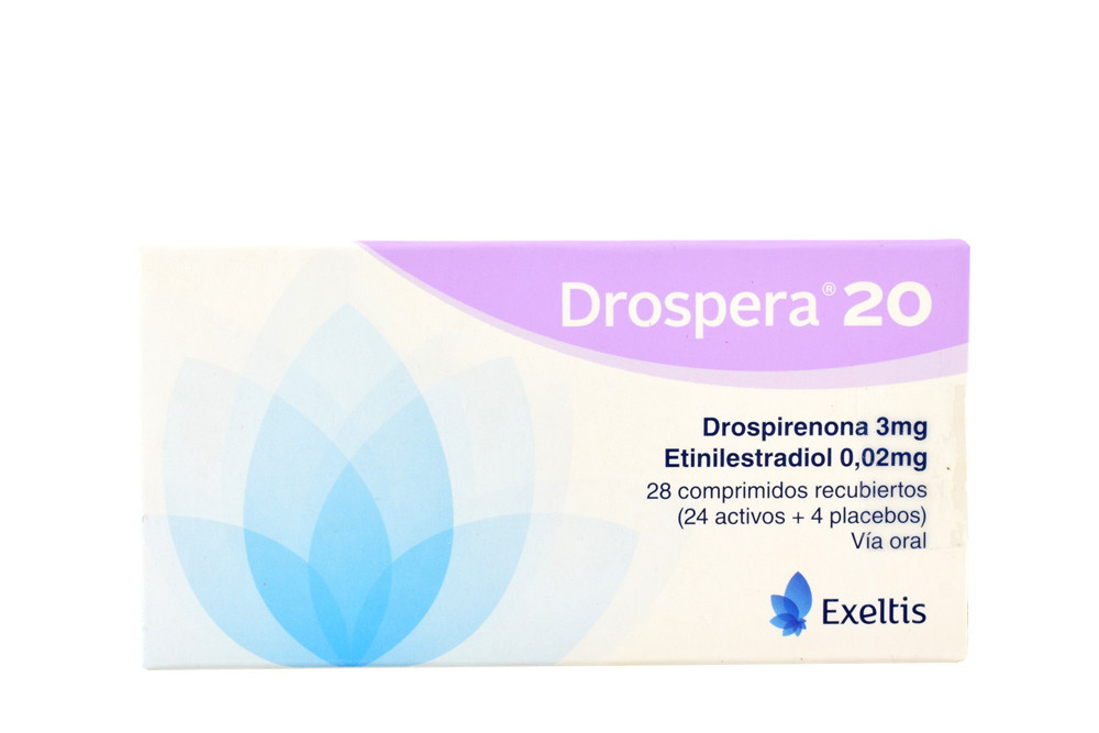 Drospera 3/0,02 mg Caja Con 28 Comprimidos Recubiertos