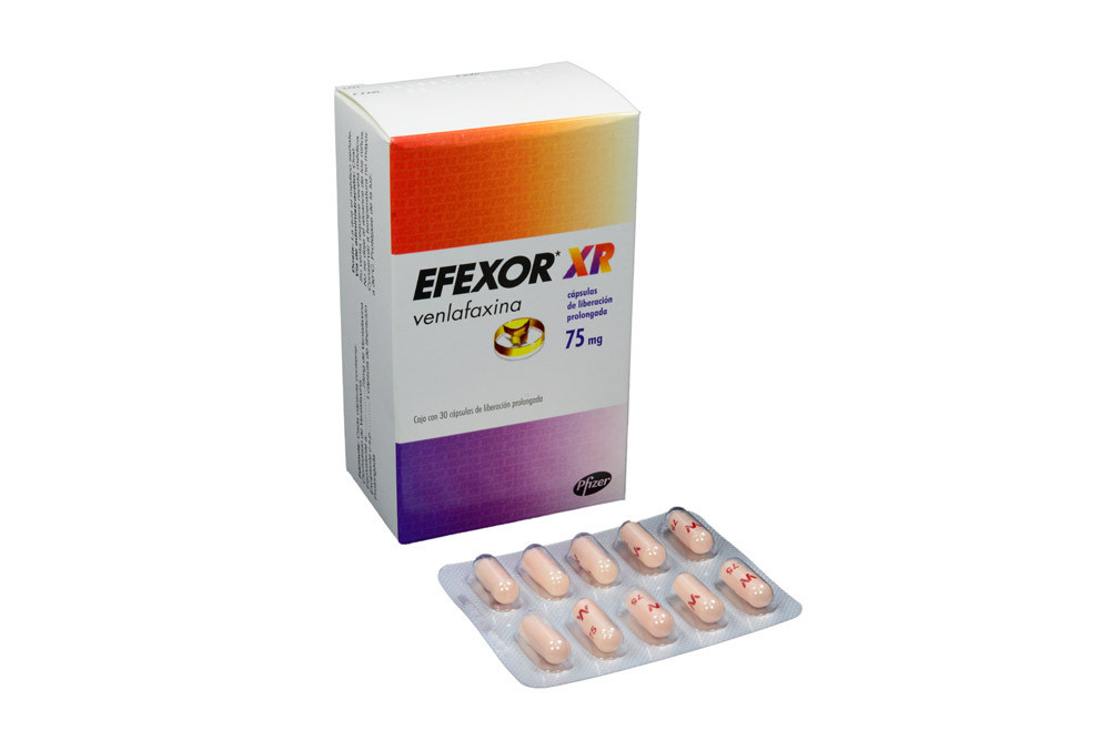 EFEXOR XR 75 mg Caja Con 30 Cápsulas De Liberación Prolongada