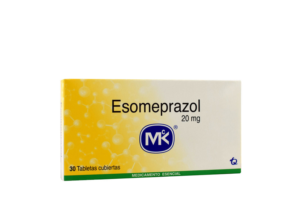 Esomeprazol 20 mg Caja Con 30 Tabletas Recubiertas