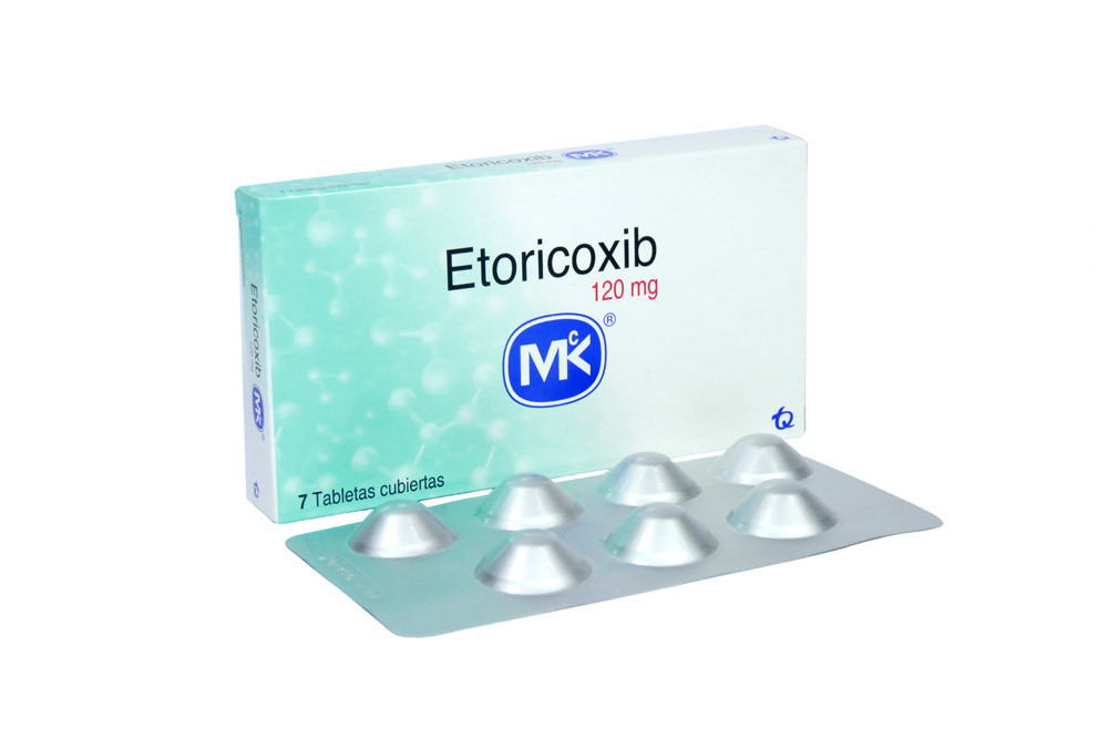 Etoricoxib 120 mg Caja Con 7 Tabletas Recubiertas