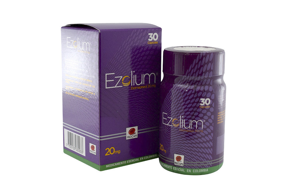 Ezolium 20 mg Caja Con Frasco Con 30 Cápsulas