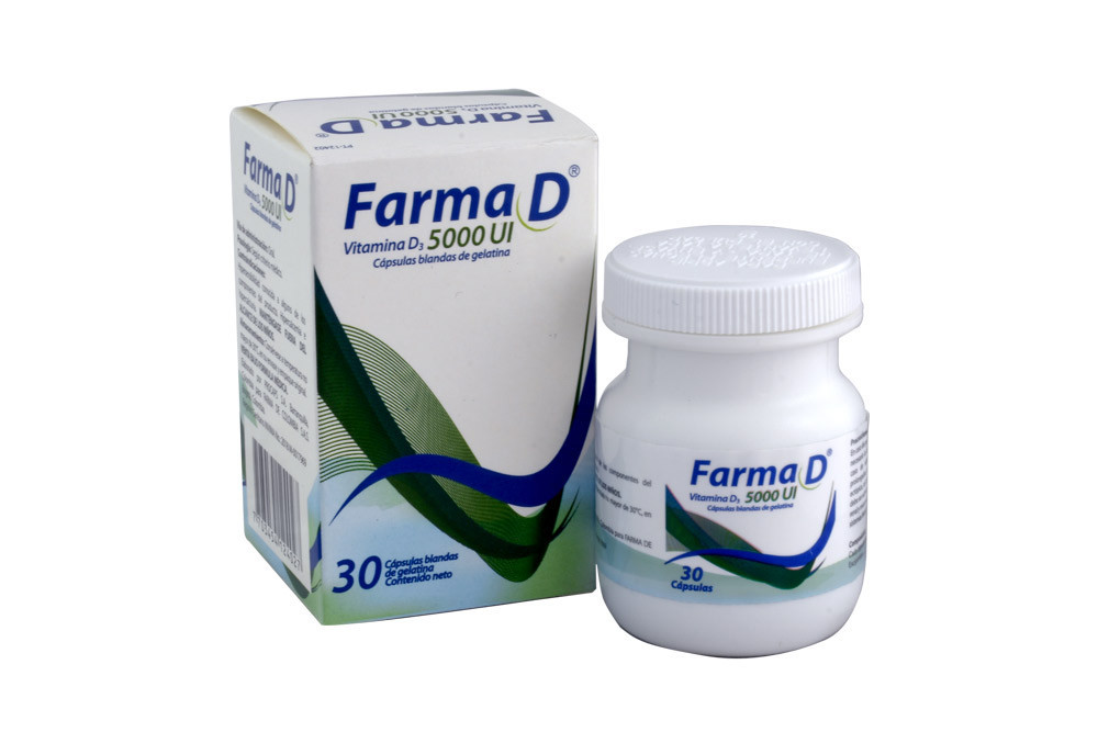 Farma D 5000 ui Caja Con 30 Capsulas Blandas