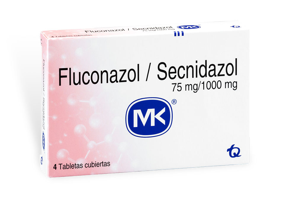 Fluconazol + Secnidazol 75/1000 mg Caja Con 4 Tabletas