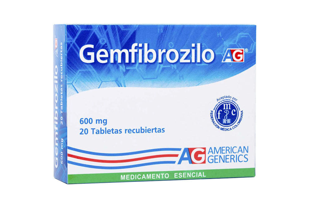 Gemfibrozilo 600 mg Caja Con 20 Tabletas Recubiertas – American Generics