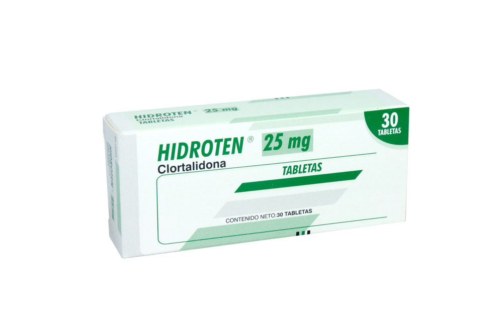 Hidroten 25 Mg Caja Con 30 Tabletas