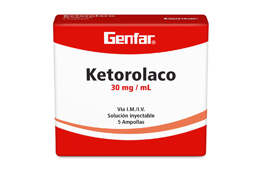 Ketorolaco 30mg / mL Caja Con 5 Ampollas – Genfar