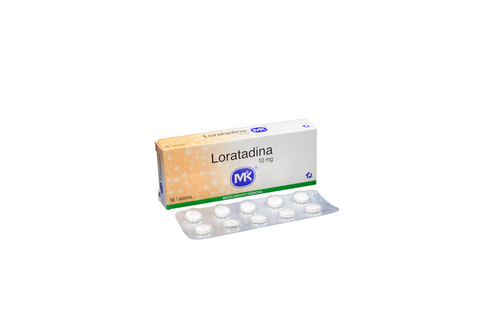 Loratadina 10 mg Caja Con 10 Tabletas