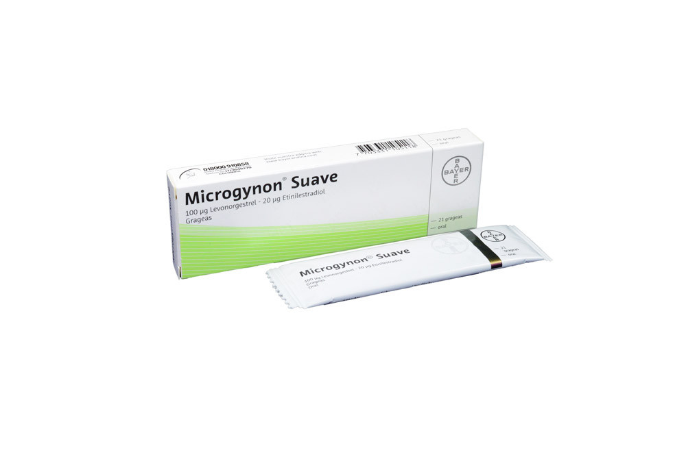 Microgynon Suave 100 / 20 mcg Caja Con 21 Grageas