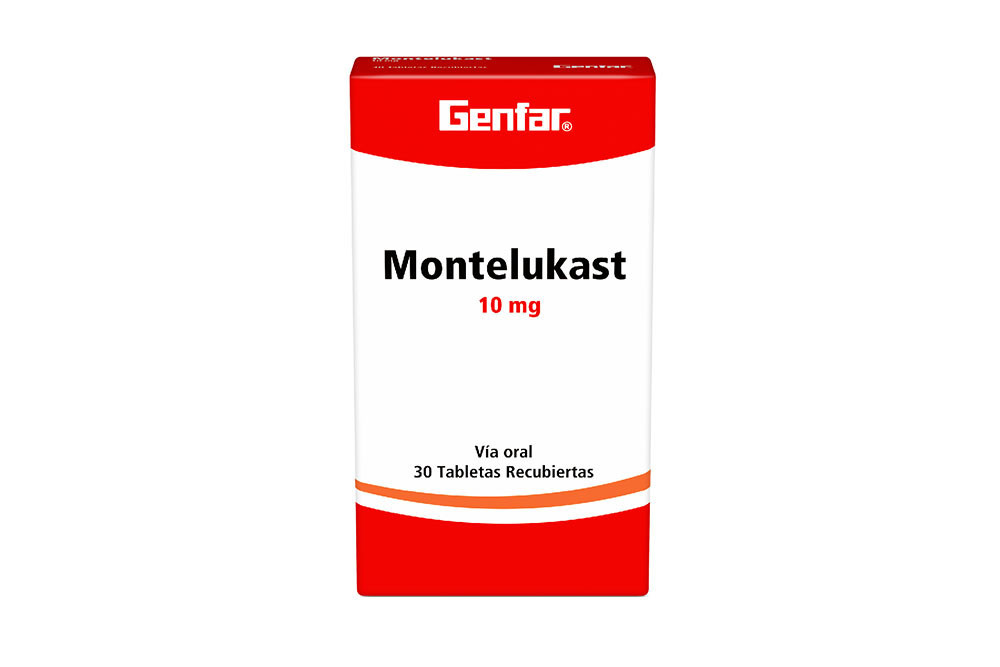 Montelukast 10 mg Caja Con 30 Comprimidos Recubiertos