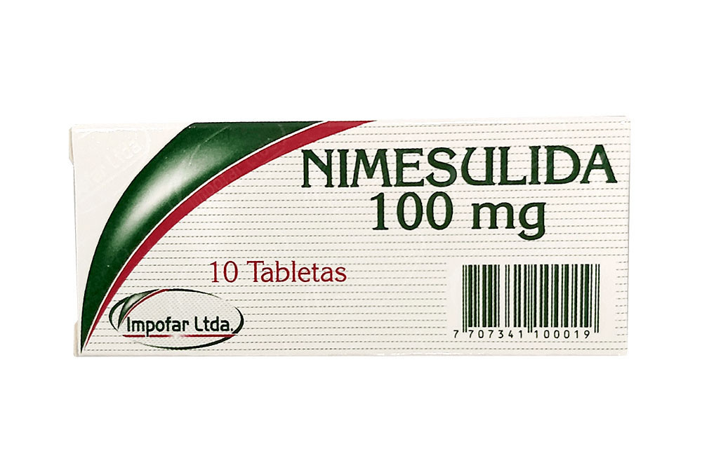 Nimesulida 100 mg Caja Con 10 Tabletas