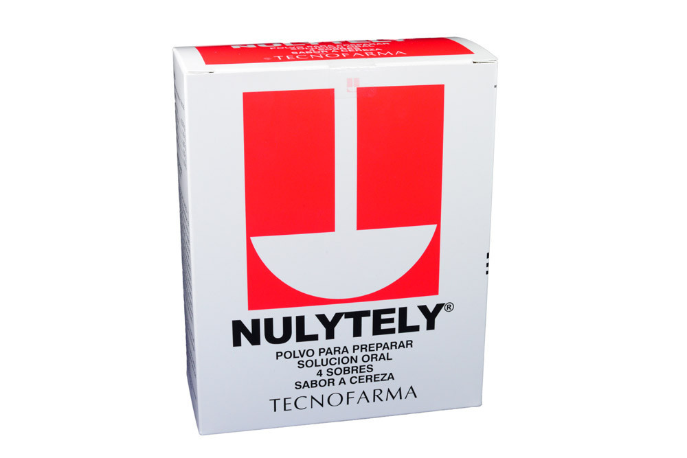 Nulytely Polvo Caja Con 4 Sobres – Sabor a Cereza Solución Oral