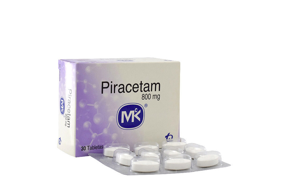 Piracetam MK 800 mg Caja Con 30 Tabletas