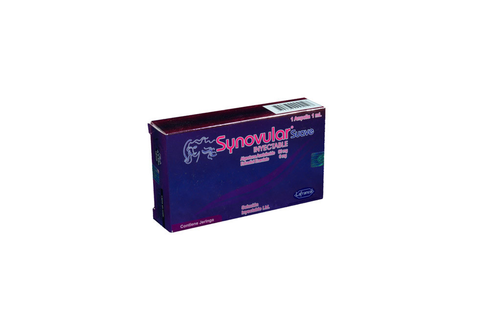 Synovular Suave Solución Inyectable 90 / 6 mg Caja Con 1 Ampolla De 1 mL