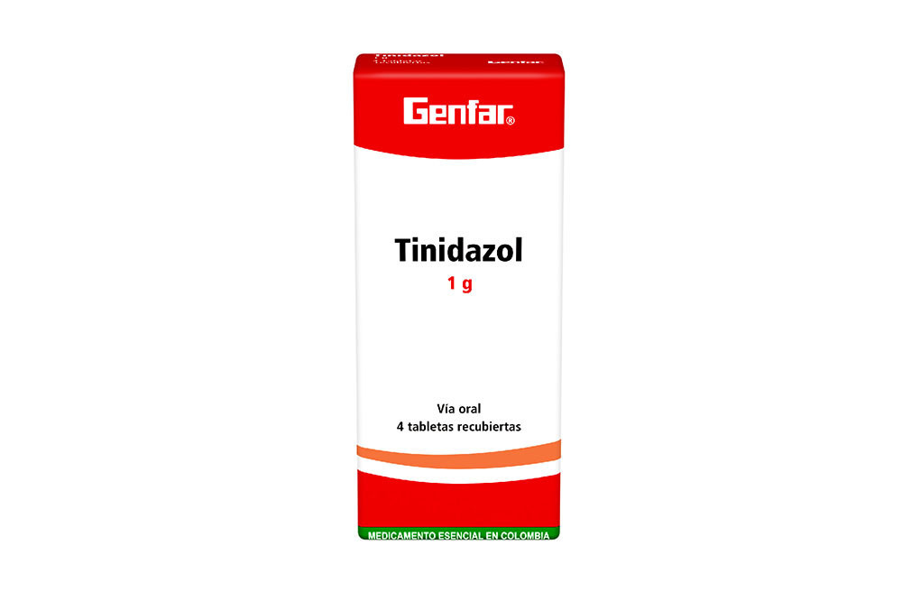 Tinidazol 1 g Caja Con 4 Tabletas Recubiertas – Genfar