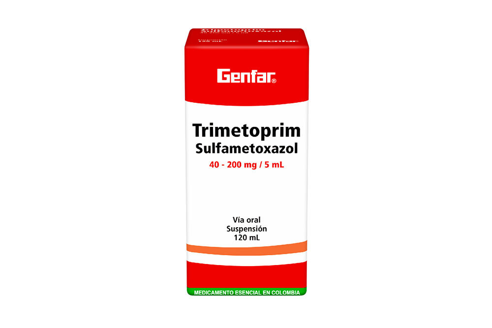 Trimetoprim Sulfametoxazol Caja Con Frasco Con 120 mL – Genfar