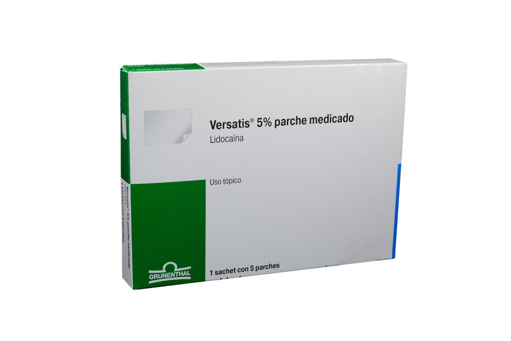 Versatis 5% Caja Con 1 Sachet Con 5 Parches