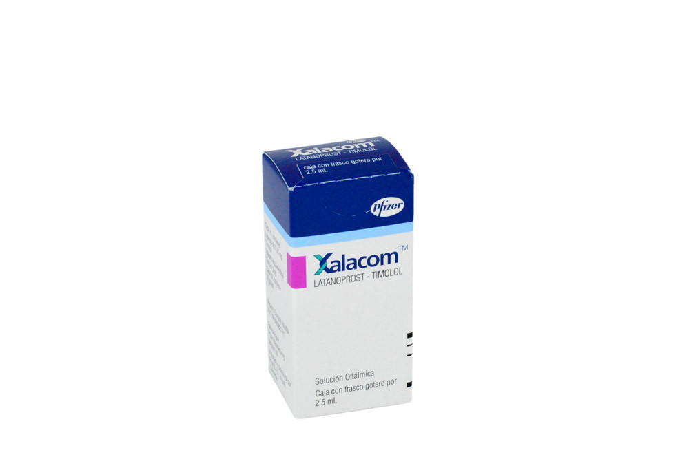 Xalacom 0,005/ 0,5 % Solución Oftálmica Caja Con Frasco Con 2.5 mL