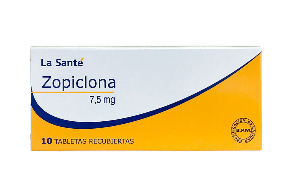 Zopiclona 7.5 mg Caja Con 10 Tabletas Recubierta – La Santé